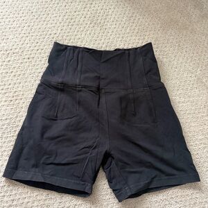 Women's Black Biker Shorts